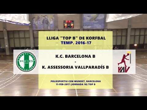 KCB B - Vallpa B (J10 TOP B) Lliga Nac. B de Korfbal 2016-17