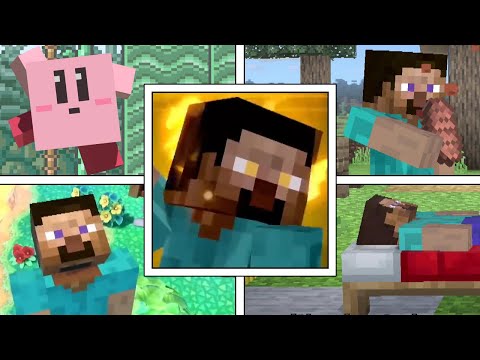 EPIC NEW MOVES: Minecraft Steve's Smash Bros Ultimate Breakdown