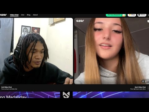 singing to strangers on Azar | she’s good at singing 😍🫶🏾😱