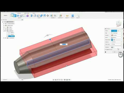 Fusion 360 Tutorial Beginner - Extrude, Extrude Cut and Loft, Offset Plane #fusion360 #moebchannel