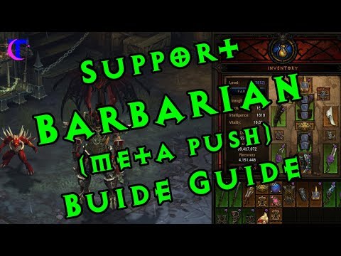 Diablo III - Support Barbarbian (Meta Push) Build Guide