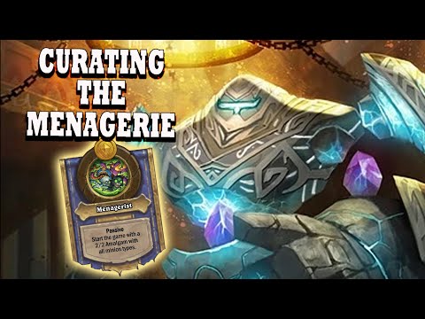 Curating the Menagerie! The Curator Hearthstone Battlegrounds Gameplay