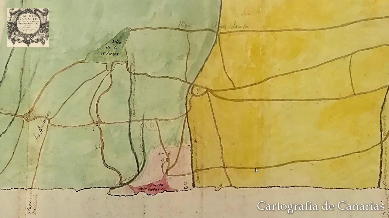 Mapa de la nueva jurisdicción del Puerto de la Cruz, Tenerife, Islas Canarias