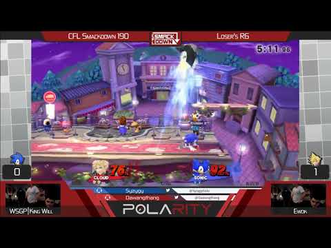 CFL Smackdown 190 Smash 4 - WSGP | KingWill (Sonic) vs Ewok (Cloud) - Losers R6