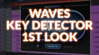 Video thumbnail for We Take A First Look At Waves Key Detector by Production Expert