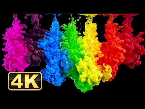 4K Abstract Liquids! Screensaver for Meditation. Paint in Water. Super Fluids