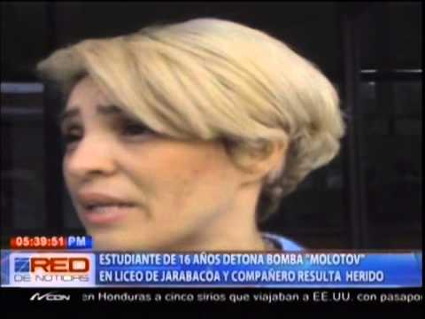 Estudiante detona bomba Molotov en liceo de Jarabacoa y compañero resulta herido