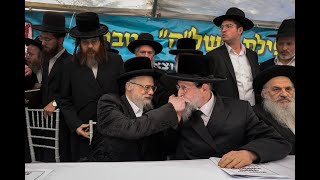 גדולי הדור במעמד תפילה בקבר השל''ה