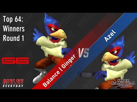 Genesis 6 - Balance | Ginger (Falco) vs. Azel (Falco) - SSBM - Top 64 - WR1