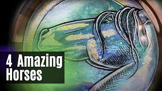 4 Horse Resin and Alcohol Ink Art Ideas You'll Love