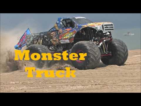 Monster Truck Racing On Public Beach With Pedestrians (WARNING)