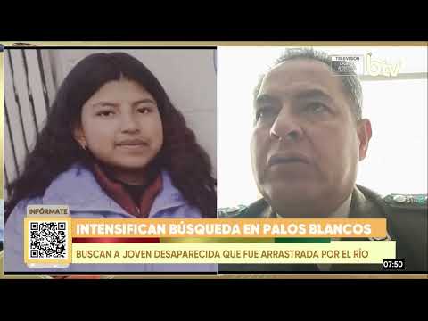 Continúa la búsqueda de una adolescente de 15 años que cayó al río La Paz en Palos Blancos