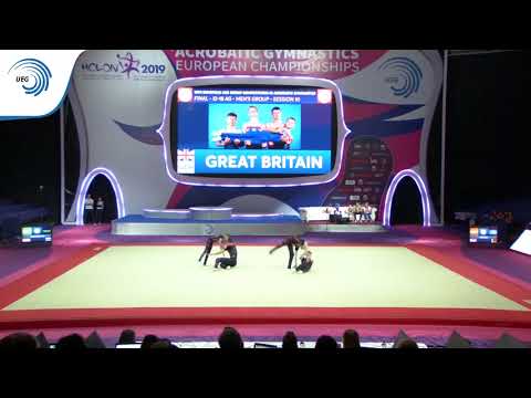 Men's group Great Britain - 2019 European Age Group silver medallists, 12 - 18