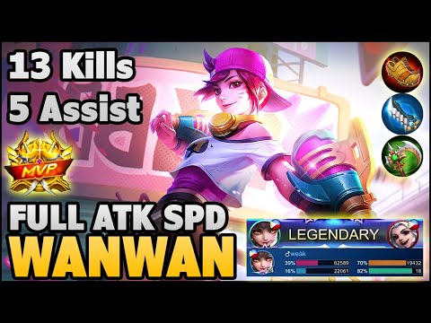 Wanwan Full Attack Speed Build - Top Global Wanwan Gameplay | MLBB