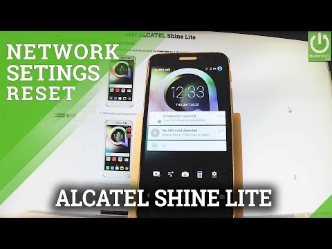 How to Reset Network Settings in ALCATEL Shine Lite - Restore Network