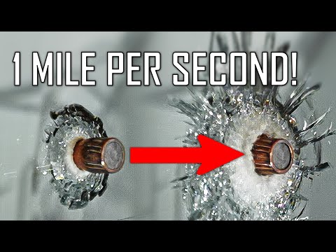 Does Glass Break Faster than a Bullet?? - Ballistic High-Speed