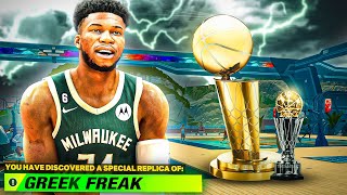 THIS GIANNIS ANTETOKOUNMPO “GREEK FREAK” BUILD BROKE NBA 2K23! BEST BUILD 2K23!