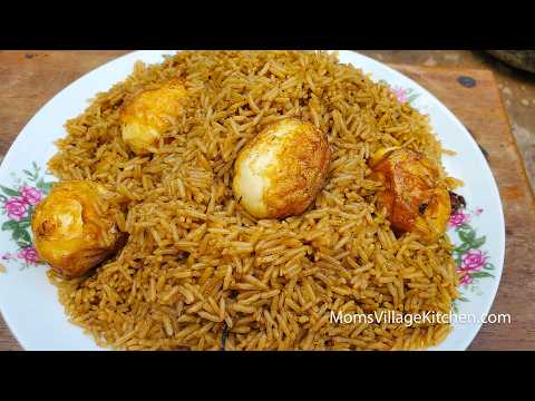 How to Prepare Egg Pilau (Rice and Eggs) Ugandan Food - Mom's Village Kitchen