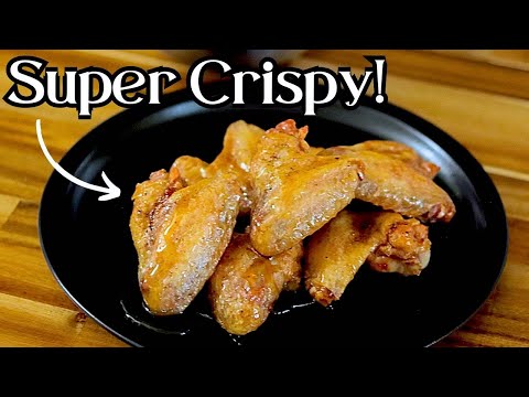 🔥 Crispy Oven Baked Chicken Wings W/ Hot Honey Glaze 🌶