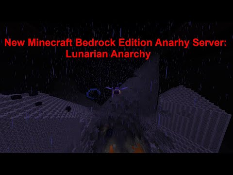 New Minecraft Bedrock Edition Anarchy Server: Lunarian Anarchy