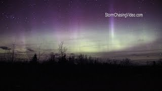 preview picture of video '3/18/2015 Beaver Bay, MN Aurora Borealis - Northern Lights'