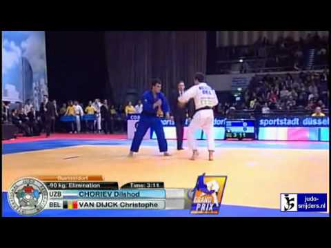Judo 2010 Grand Prix Dusseldorf: Dilshod Choriev (UZB) - Christophe van Dijck (BEL) [-90kg]