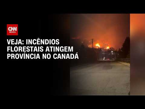 Vídeo: Incêndios florestais atingem província no Canadá | AGORA CNN