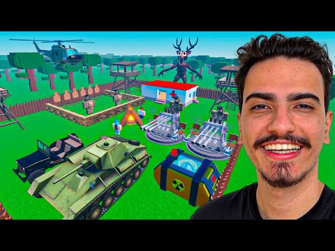 I CREATED A MILITARY BASE IN 99 NIGHTS IN THE FOREST 🪖👨‍✈️