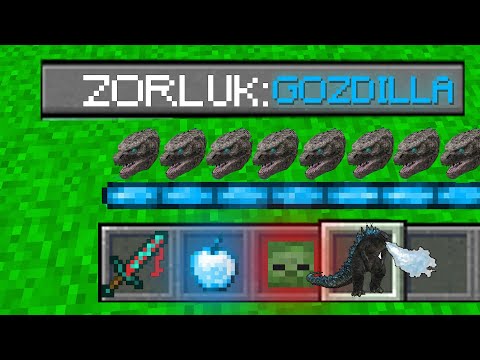 GODZİLLA ZORLUK SEVİYESİ 😱 - Minecraft