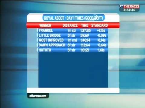 The importance of times in horse racing