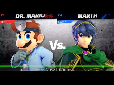 Clocktower Smash 103 - WQ - CoolToole (Dr. Mario) vs. Textbook (Marth, Peach) - HDR