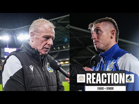 "The performance was very good" | Evans and Senior | Post Match Reaction | MK Dons v Rovers