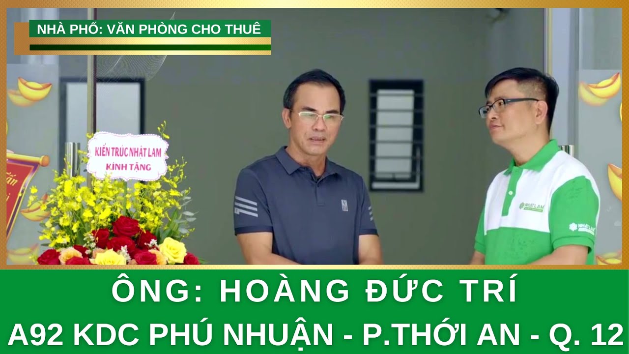 PHỎNG VẤN ÔNG ĐỨC TRÍ – KDC PHÚ NHUẬN – P.THỚI AN – Q12 – TP.HCM