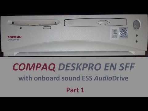 Compaq DeskPro EN SFF, onboard sound ESS ES1869 AudioDrive, Install in Windows