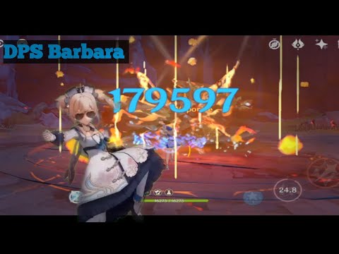 Barbara main dps showcase just for fun