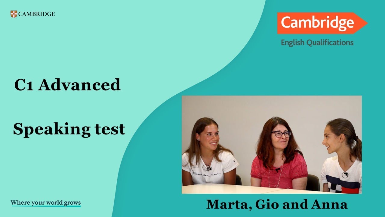 C1 Advanced Marta, Gio and Anna