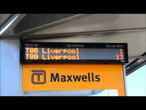 Western Sydney Buses T-way Maxwells Station Indicator Board glitch 5
