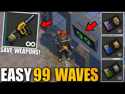 SAVE WEAPONS! DO EASY 99 WAVES WITH THIS INFINITE GUN!(BRUTALIZER) - Last Day on Earth: Survival