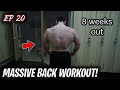 JOURNEY TO THE STAGE EP 20 | BACK WORKOUT & POSING (8 weeks out)