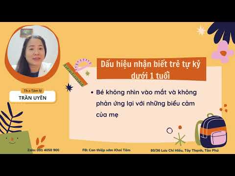 Những dấu hiệu tự kỷ ở trẻ dưới 1 tuổi