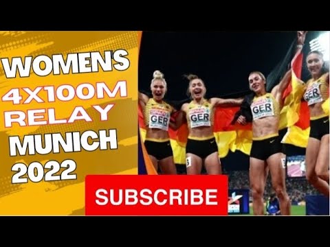 4X100m women's Final 2022 #race #athletics #olympics #asiacup2023 #europeanathletics #munich2022
