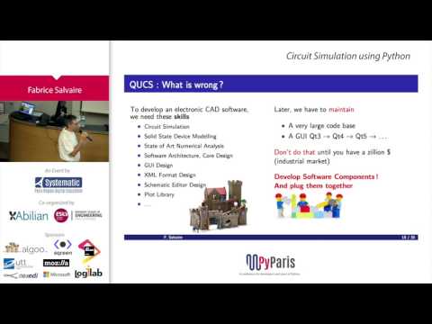 PyParis 2017 - Circuit Simulation using Python by Fabrice Salvaire