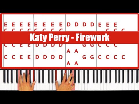 Firework Piano - How to Play Katy Perry Firework Piano Tutorial!