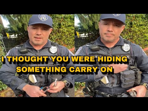 Cop Admits To Illegally Detainment Because He Thought He Was Hiding Something