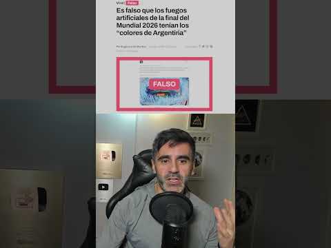 Otra fake news mentira fuegos artificiales del final de la mundial preparados para Argentina