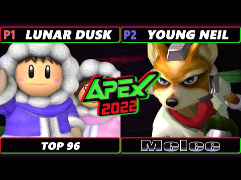 Apex 2022 - Lunar Dusk (Ice Climbers) Vs. Young Neil (Fox) SSBM Melee Tournament