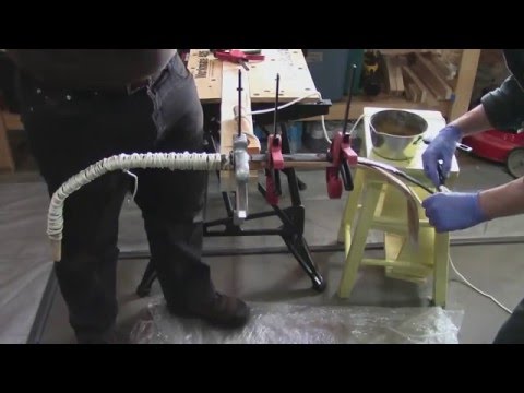 Hornbow Binding the Horn to the Maple Wood Core