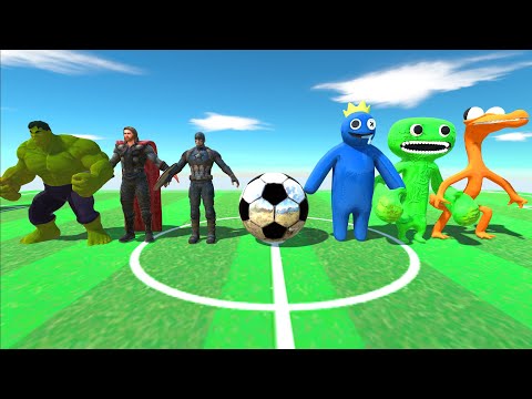 5vs5 | Creepy Monster VS Super Hero Play Football - ARBS