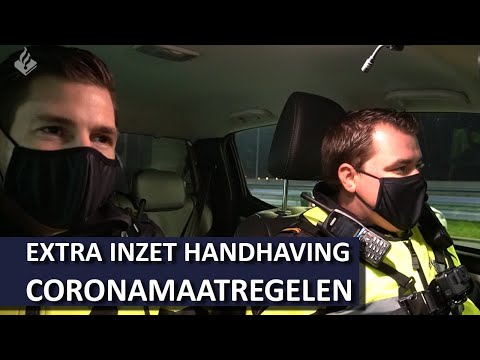 Politie extra handhaving coronamaatregelen - Dienst Infrastructuur - Op pad met Jan-Willem & Wouter
