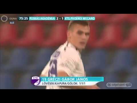 Gréczi Gábor János gólja a Puskás Akadémia FC - KTE-Phoenix Mecano mérkőzésen